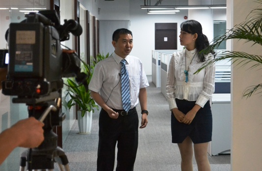 深圳电视台到okpay钱包集团采访